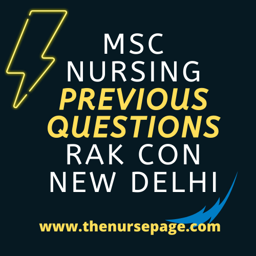 previous msc nursing entrance question papers