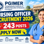 PGIMER Nursing Officer Recruitment 2026